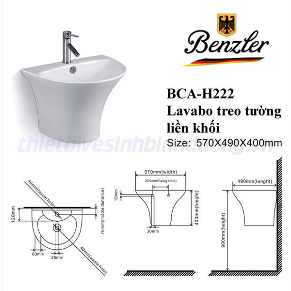 Lavabo Benzler BCA-H222
