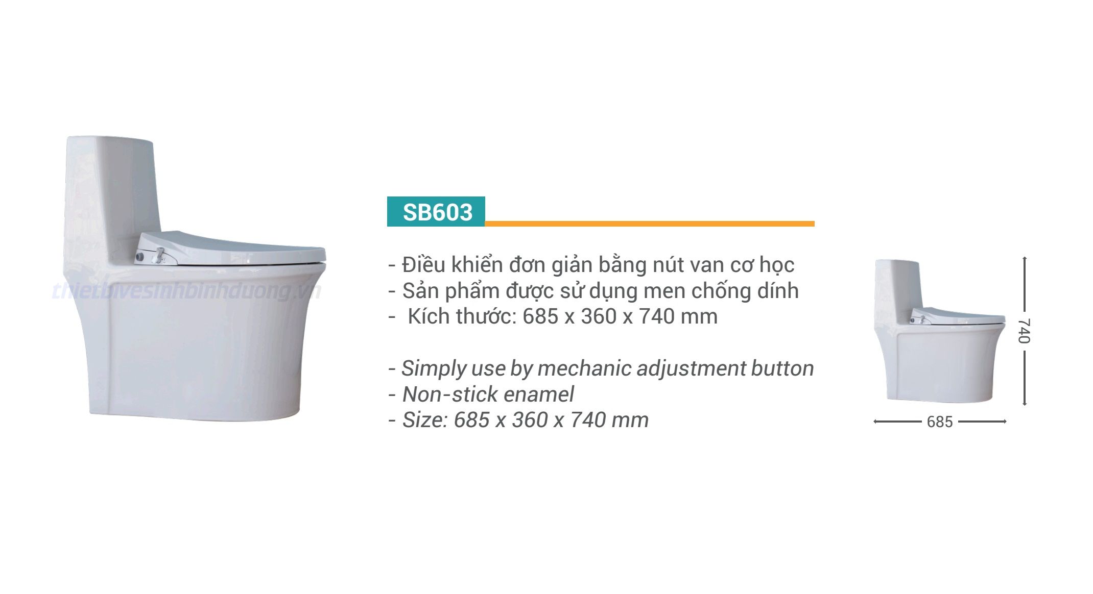 Bồn cầu khối Siton S603