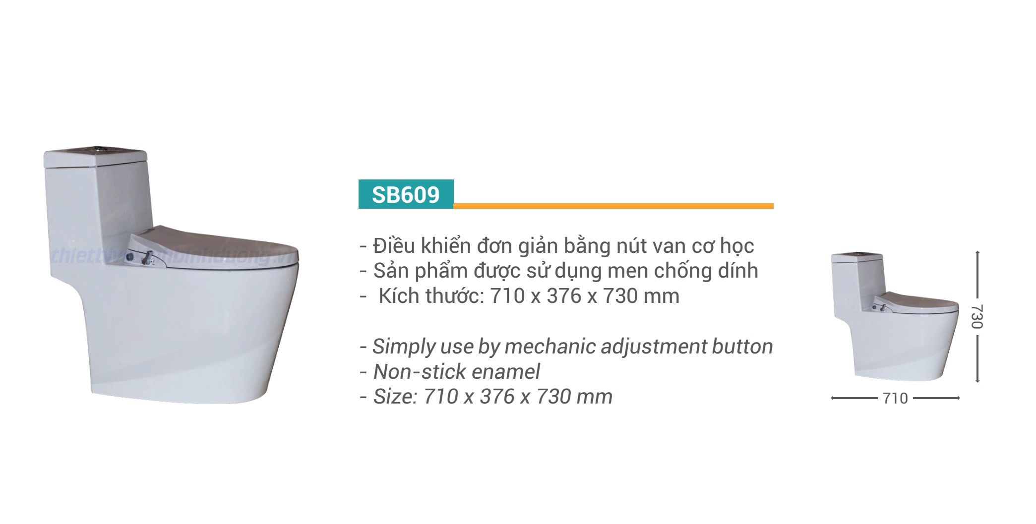 Bồn cầu khối Siton S609